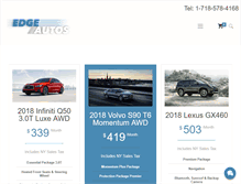 Tablet Screenshot of edgeautos.com